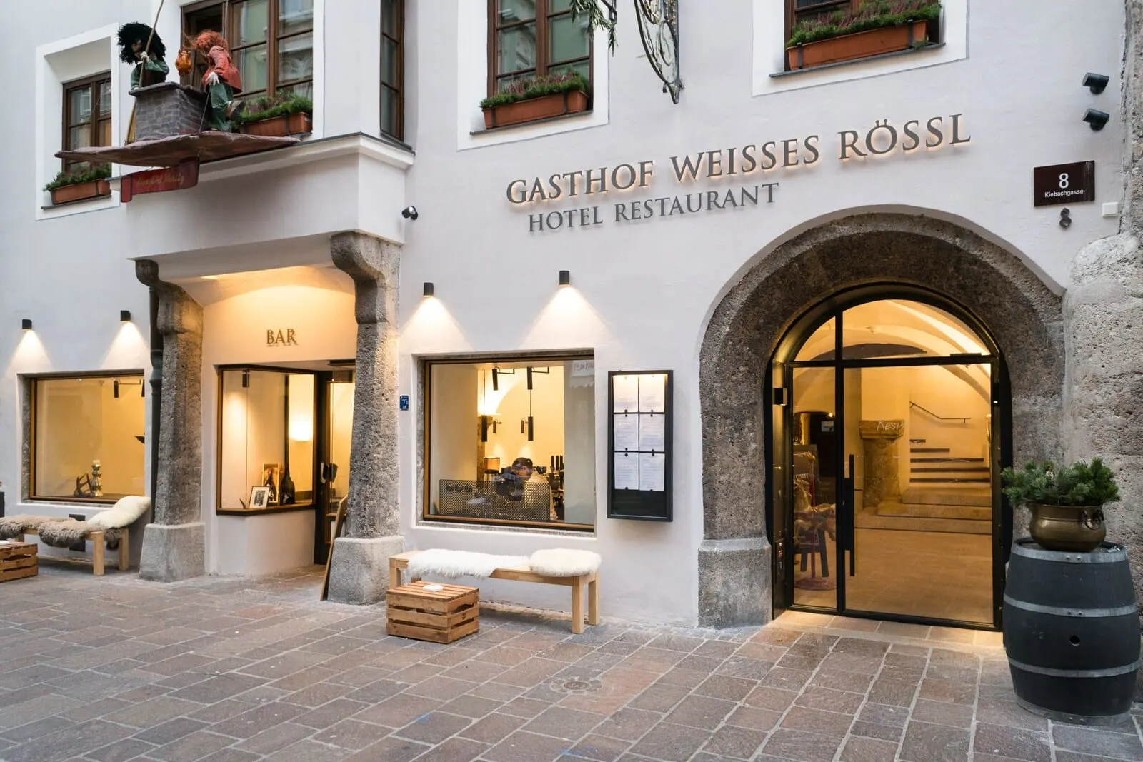 Boutiquehotel Weisses Rössl: The Weisses Rössl on Kiebachgasse in the old town