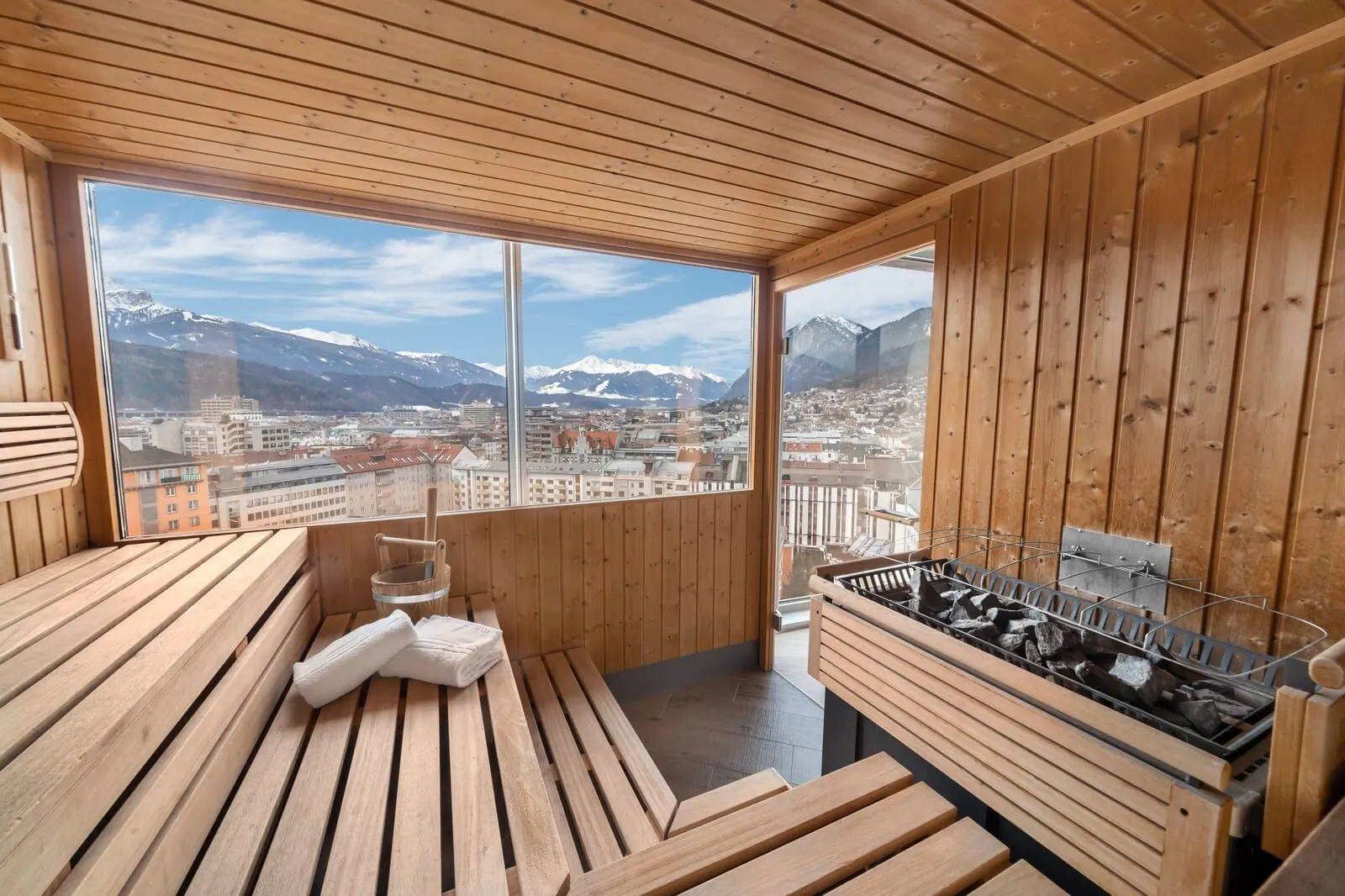ADLERS Hotel Innsbruck: Panorama sauna