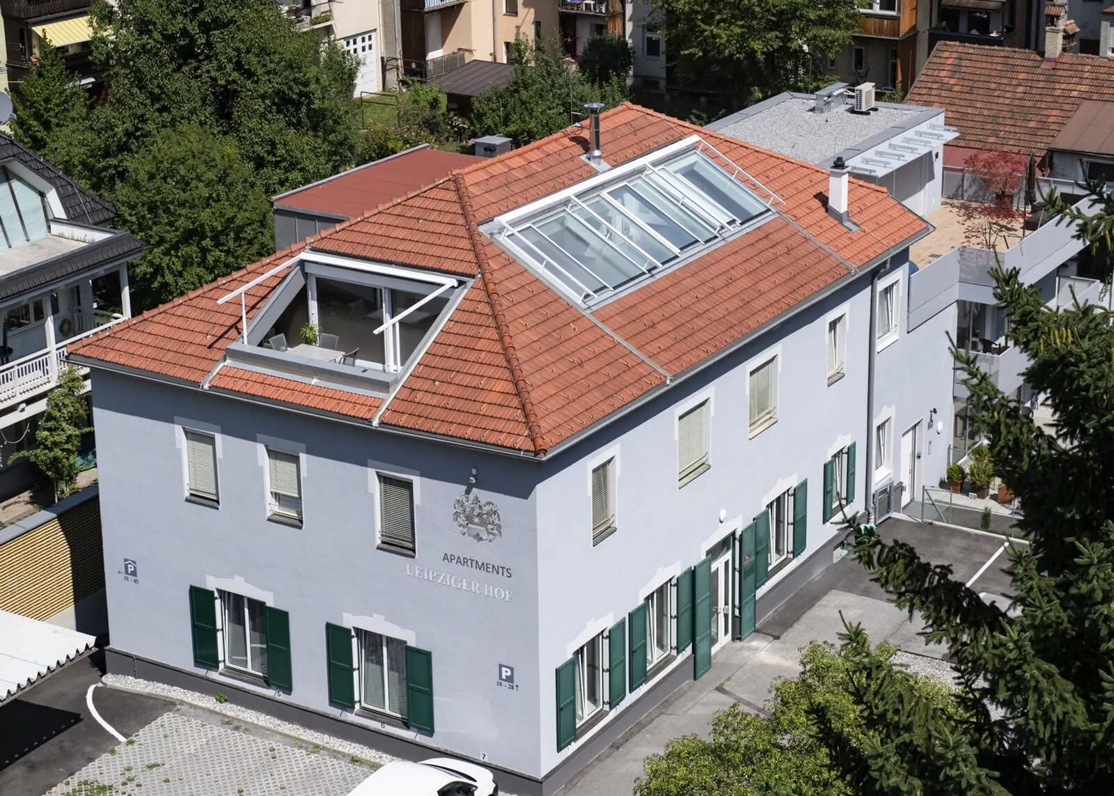 Apartments Leipziger Hof: The house from above