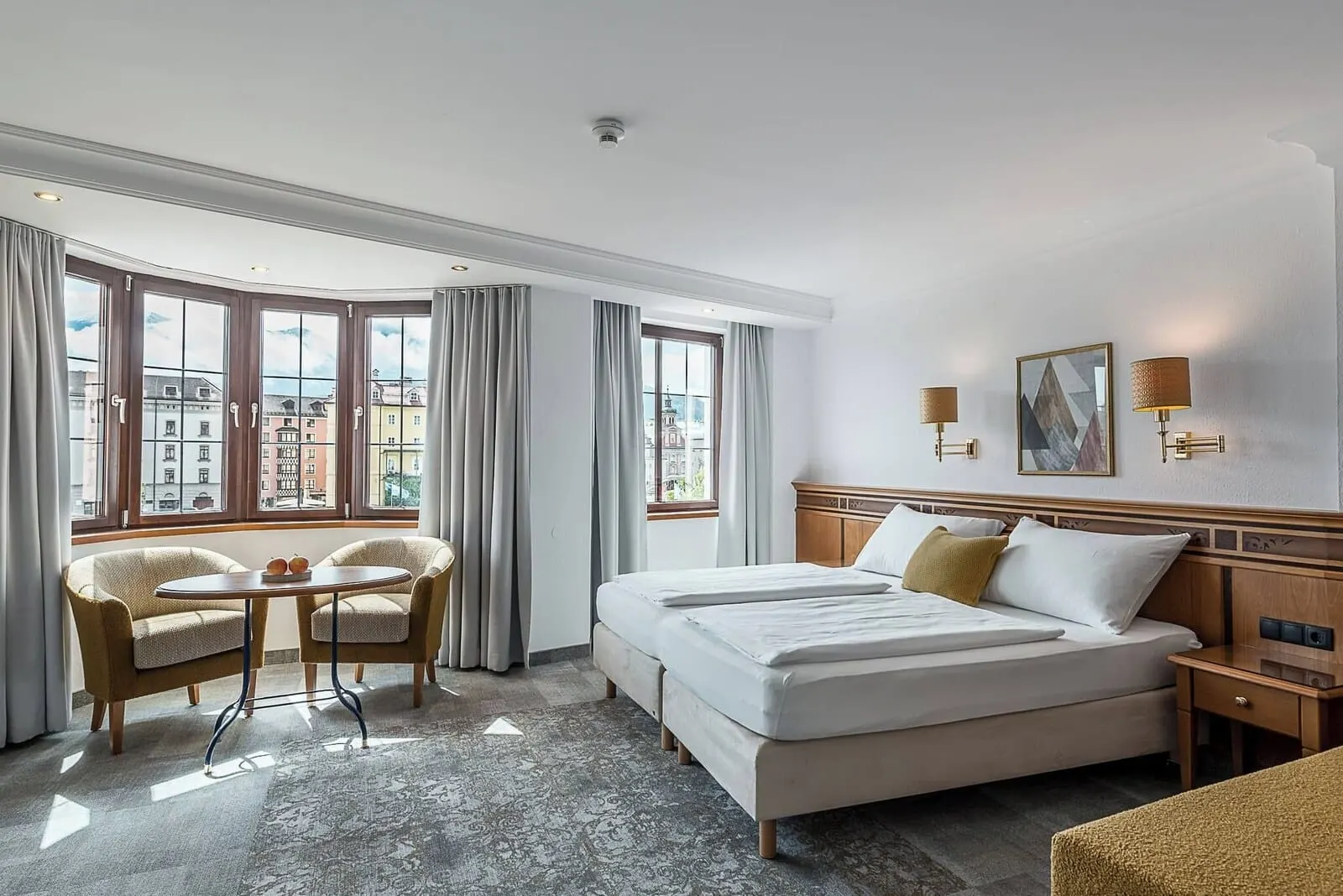 Hotel Mondschein: Double room with river view