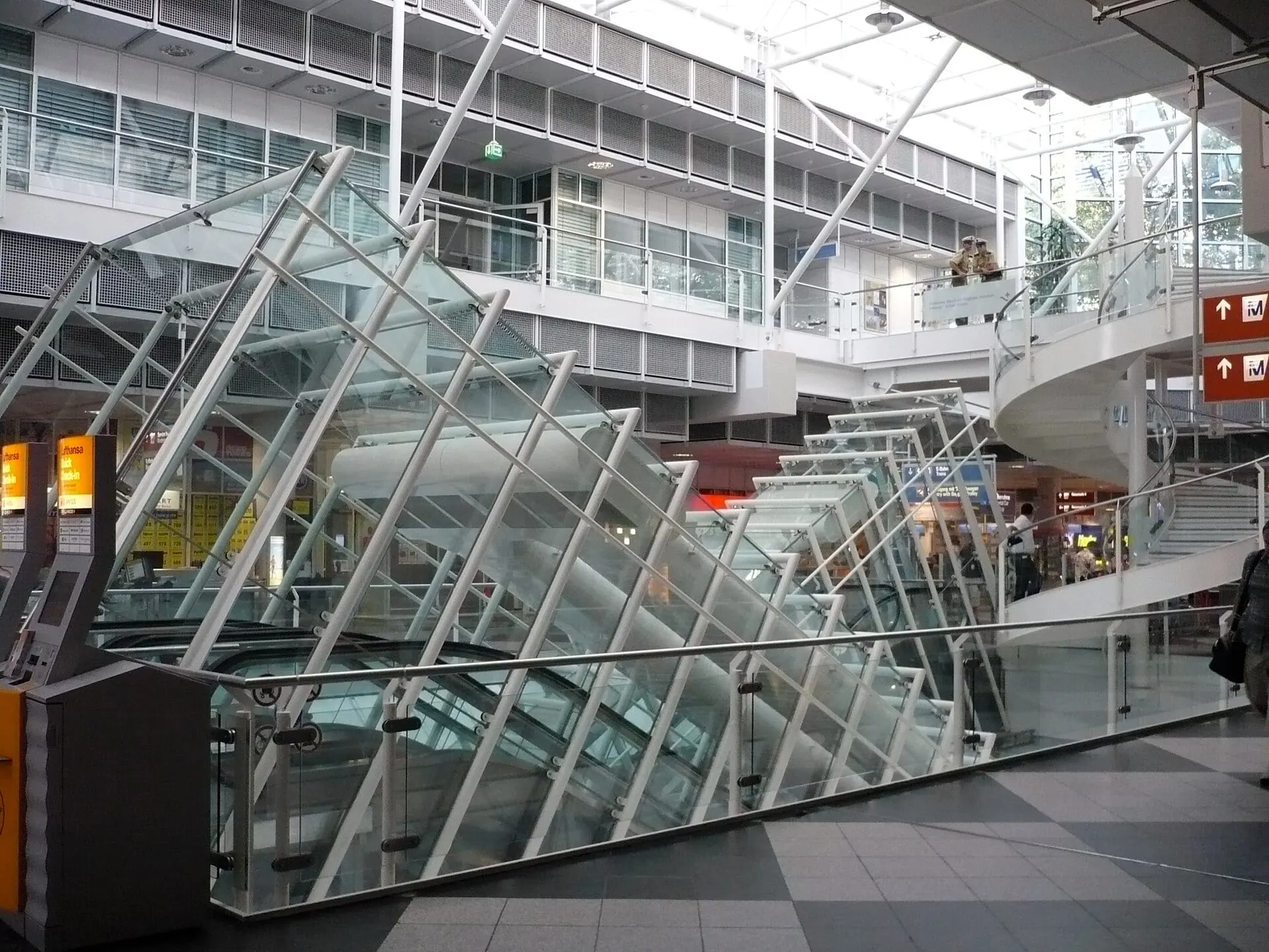 Inside Terminal 2 at Munich Airport