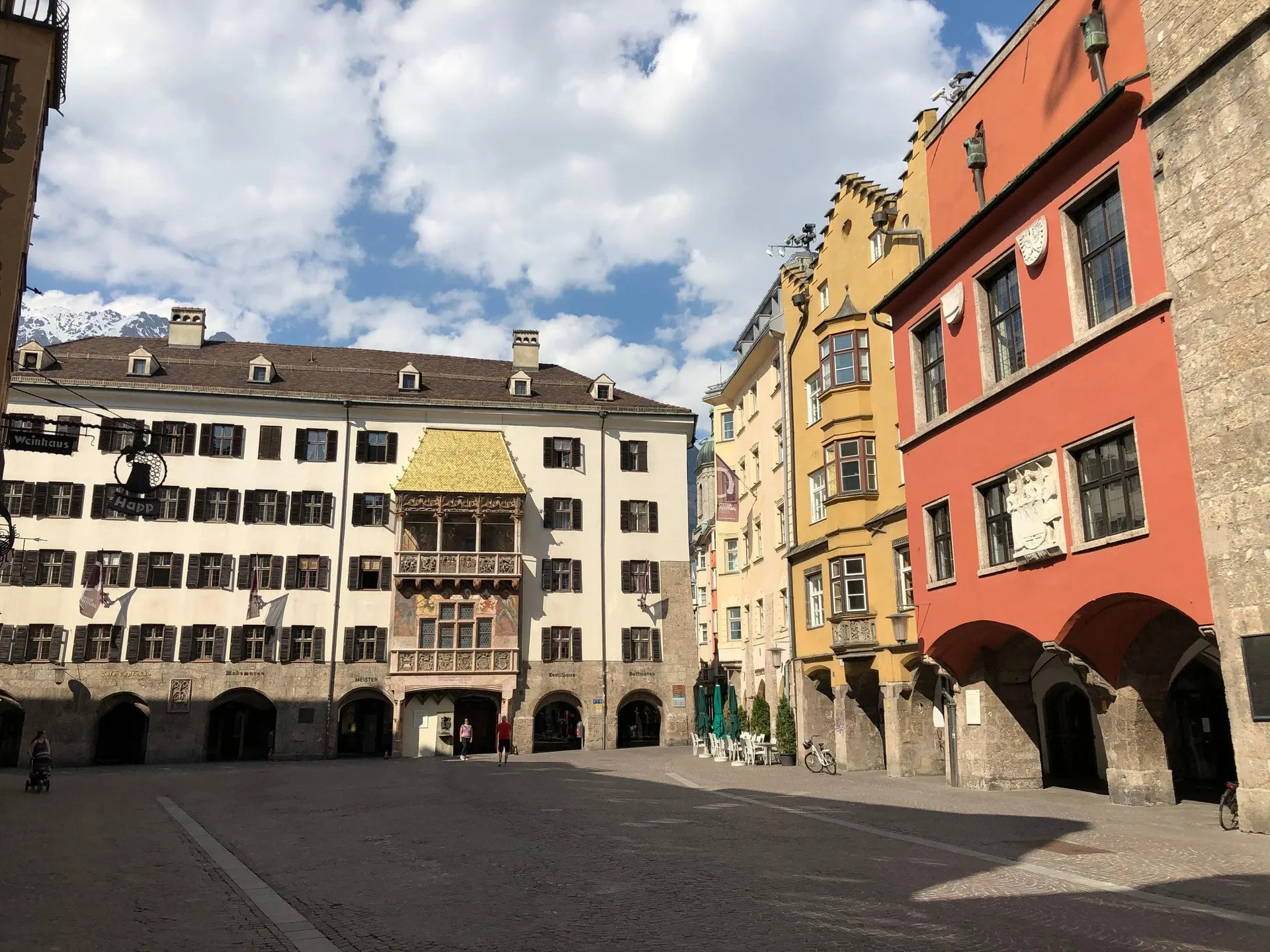 Golden Roof and colourful houses on Herzog Friedrich Strasse